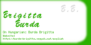 brigitta burda business card